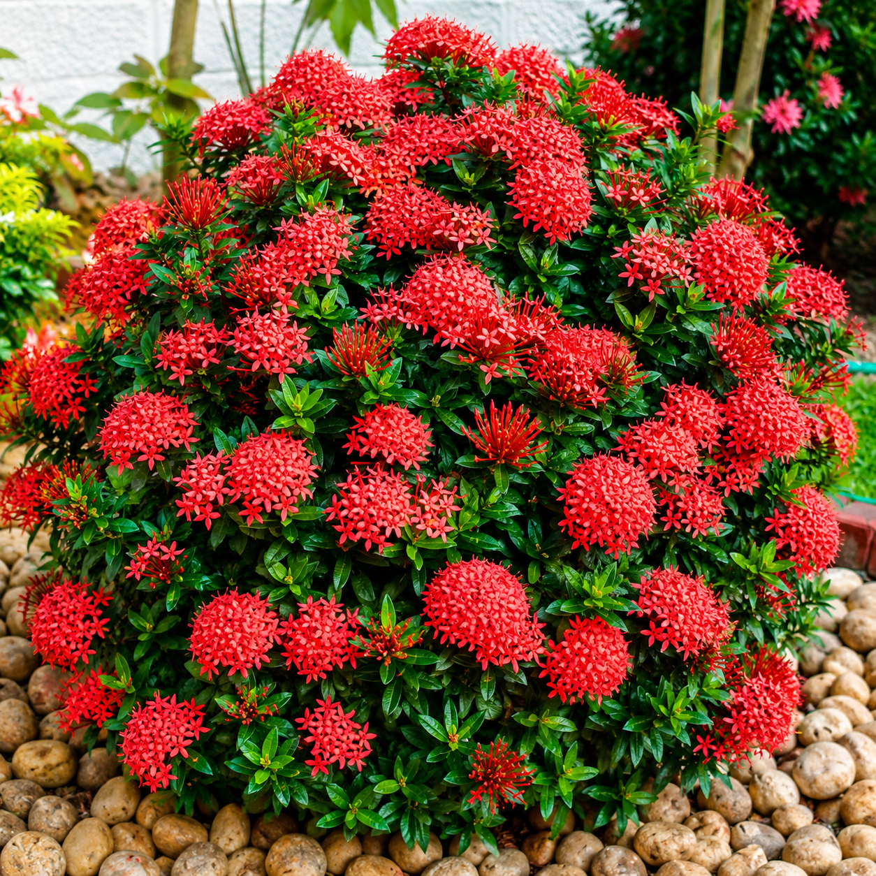 Ixora Hybrid Red (Thechi /Chethi)- Miniature Ixora